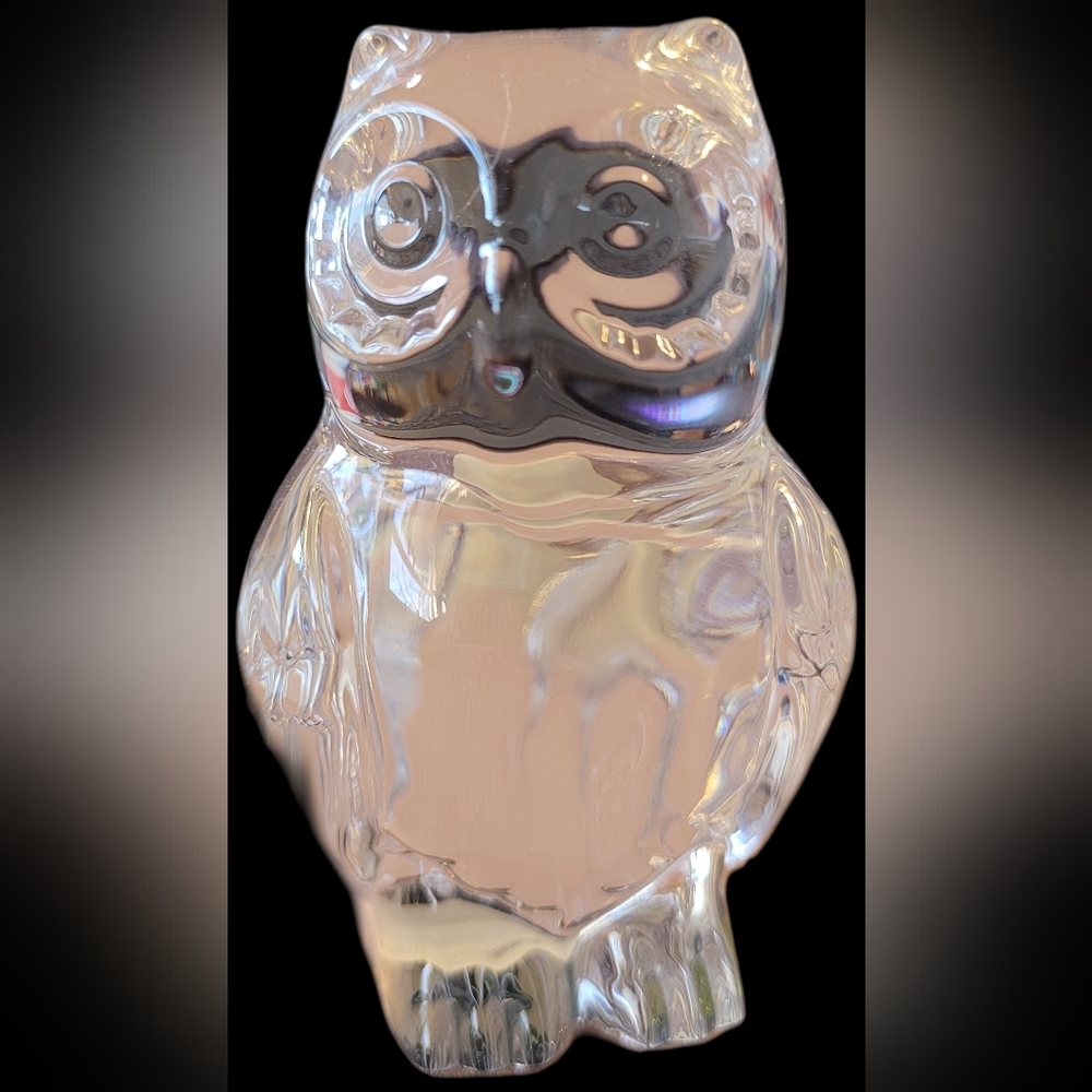 Princess House Crystal Clear Owl Figurine
